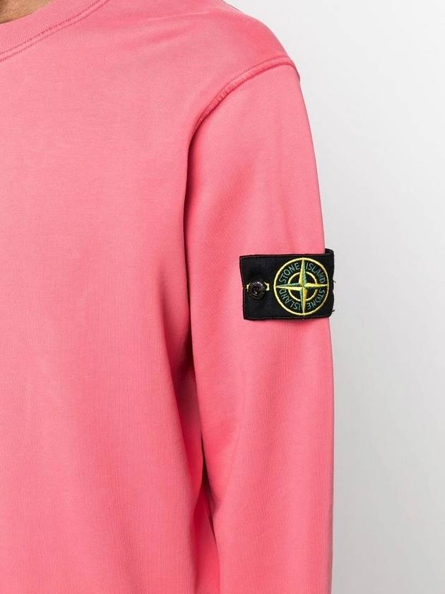 Wappen Patch Crew Neck Sweatshirt Pink - STONE ISLAND - BALAAN 6