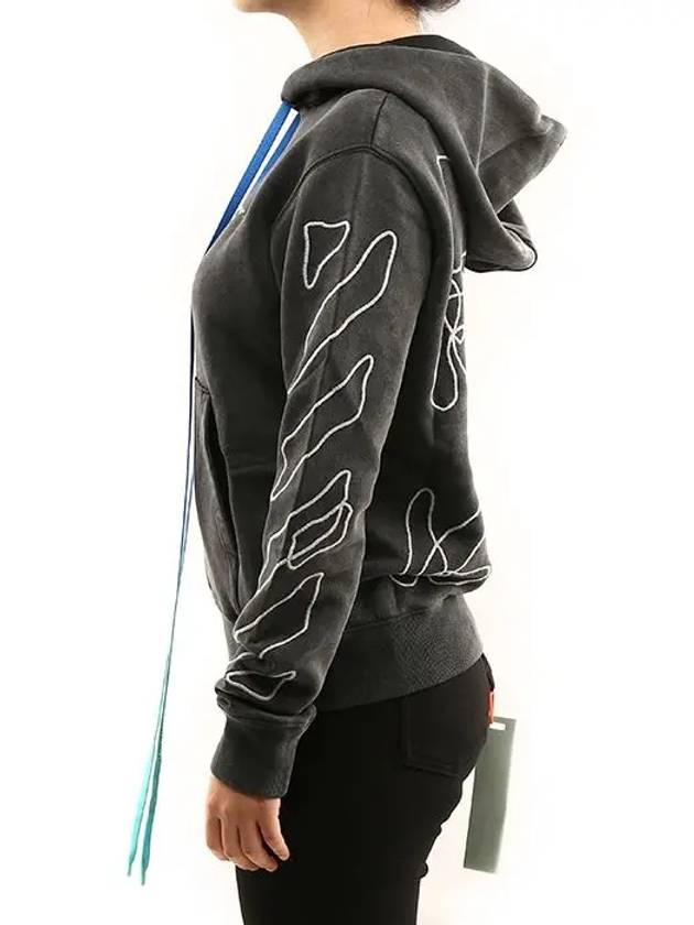 Sil Arrow Long Sleeve Hood Black - OFF WHITE - BALAAN 6