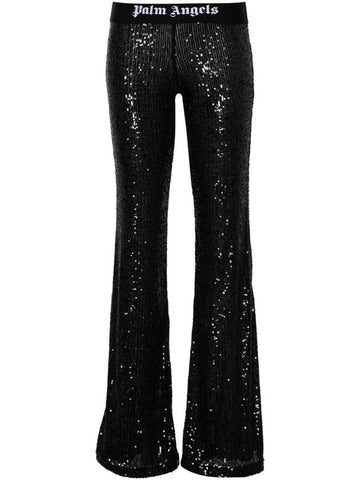 Palm Angels Trousers Black - PALM ANGELS - BALAAN 1