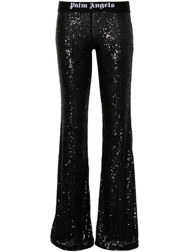 Palm Angels Trousers Black - PALM ANGELS - BALAAN 1