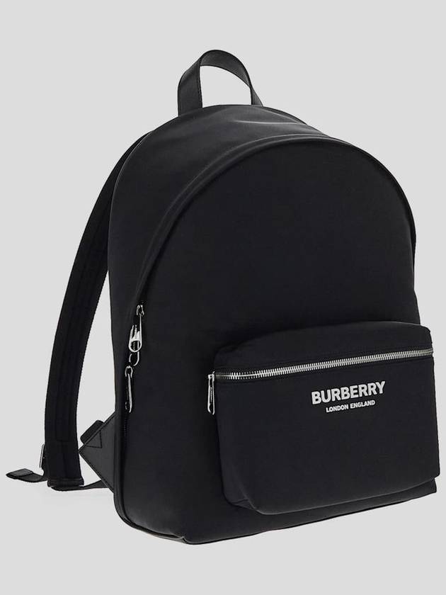 Logo Print Nylon Backpack Black - BURBERRY - BALAAN 3