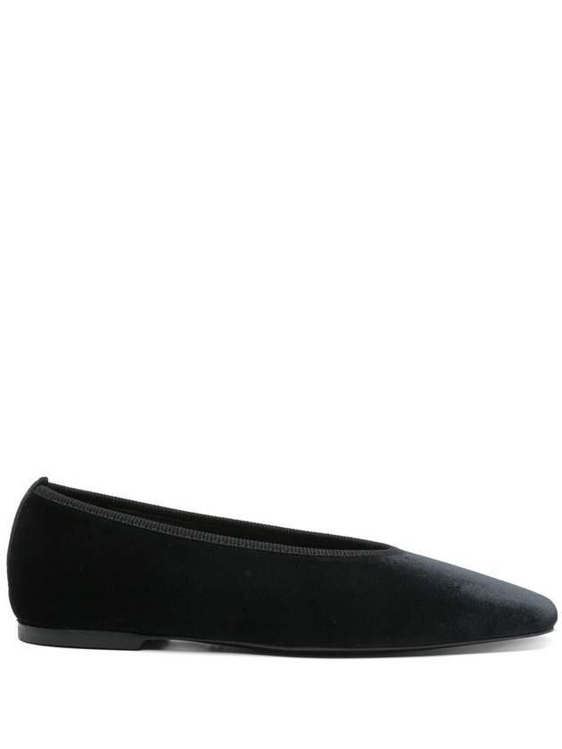 TOTEME Minimalist Velvet Ballerinas Shoes - TOTEME - BALAAN 1