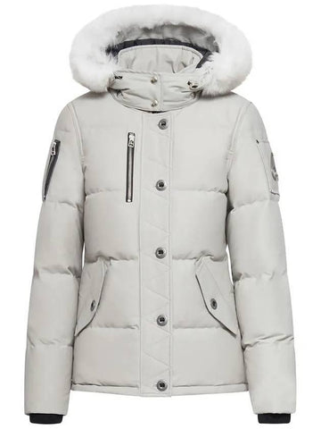 Original Threequarter Jacket White Fur Grey - MOOSE KNUCKLES - BALAAN 1