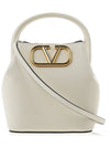 V Logo Micro Bucket Bag White - VALENTINO - BALAAN 2