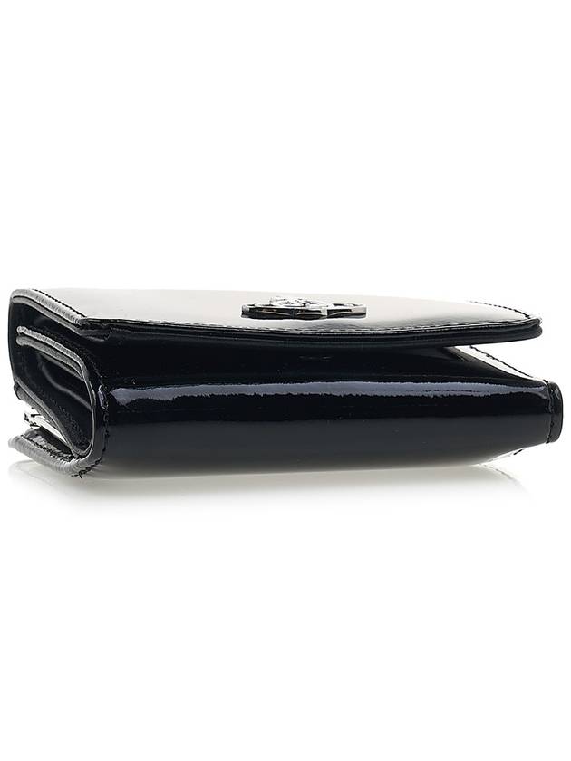 Shiny Patent Small Frame Leather Card Wallet Black - VIVIENNE WESTWOOD - BALAAN 6