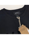 VPC Logo Organic Cotton Short Sleeve T-Shirt Black - A.P.C. - BALAAN 5