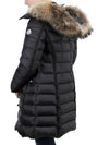 Women s Hermifur fur hood long padding black 1C51601 53048 999 - MONCLER - BALAAN 3