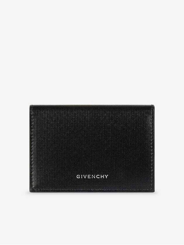 4G Classic Grain Calfskin Half Wallet Black - GIVENCHY - BALAAN 2