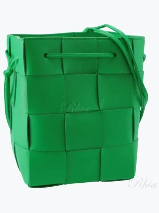 Intrecciato Cassette Small Bucket Bag Green - BOTTEGA VENETA - BALAAN 2