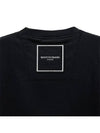 Cotton Square Label Sweatshirt Black - WOOYOUNGMI - BALAAN 3