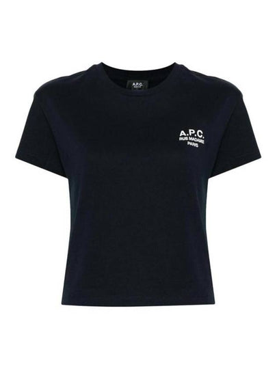 Boxy Rue Madame Short Sleeve T-Shirt Navy - A.P.C. - BALAAN 2