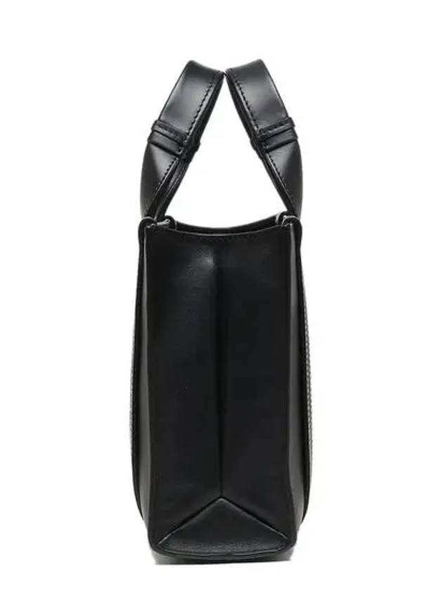 Woody Small Leather Tote Bag Black - CHLOE - BALAAN 3