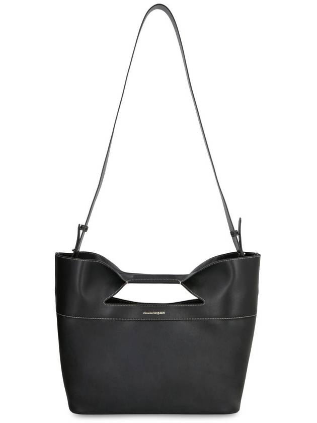 The Bow Strap Small Tote Bag Black - ALEXANDER MCQUEEN - BALAAN 6