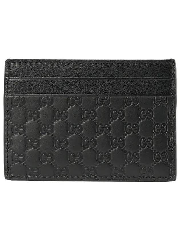 GG Microsima Card Wallet Black - GUCCI - BALAAN 3