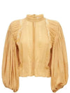 Women's Jessie Puff Sleeve Blouse Honey - ISABEL MARANT ETOILE - BALAAN.