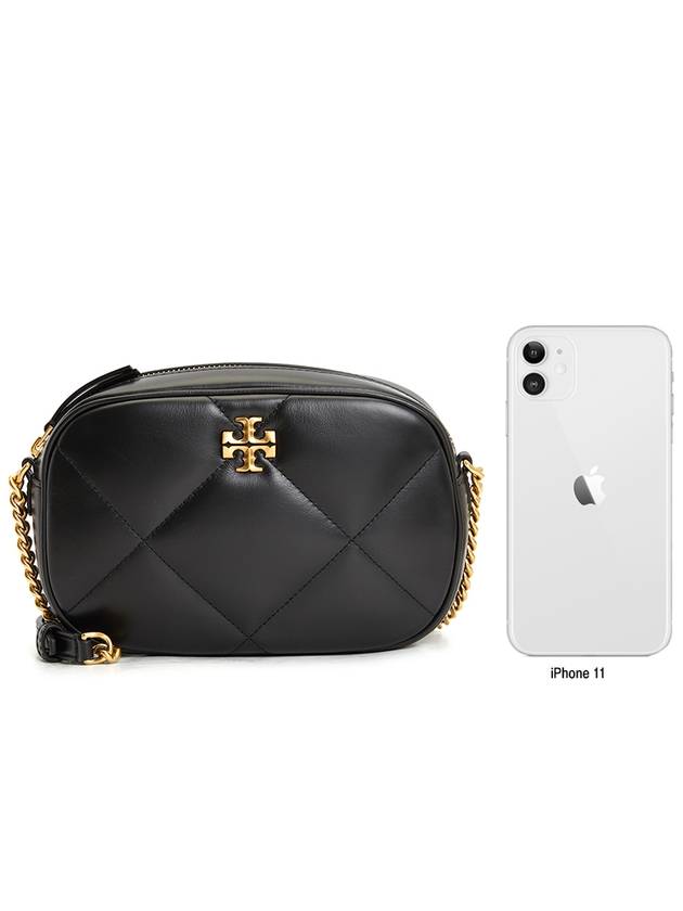 Kira Diamond Quilt Camera Shoulder Bag Black - TORY BURCH - BALAAN 11