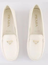 Triangle Logo Driving Shoes Ivory - PRADA - BALAAN 5