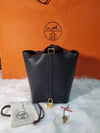 Picotin Rock 18 Tote Bag Black Gold - HERMES - BALAAN 2