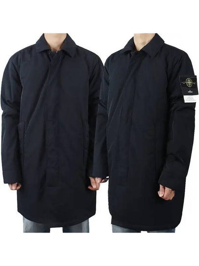 Micro Twill Single Coat Navy - STONE ISLAND - BALAAN 2