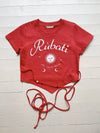 Sun and Moon Strap Tshirt VINTAGE RED - RUBATI - BALAAN 3