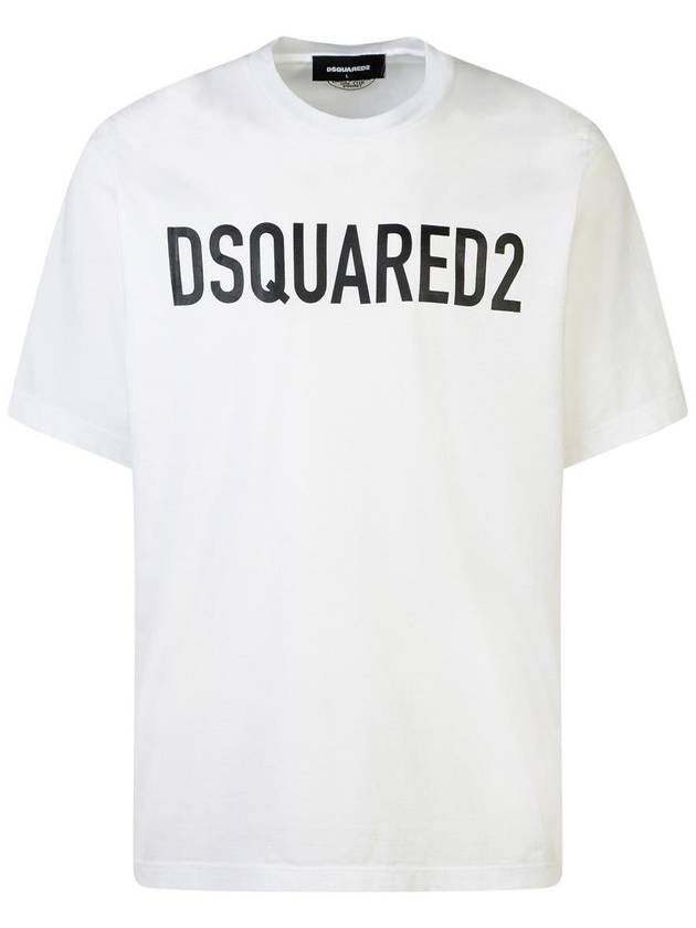 DSQUARED2 White Cotton T-Shirt - DSQUARED2 - BALAAN 1