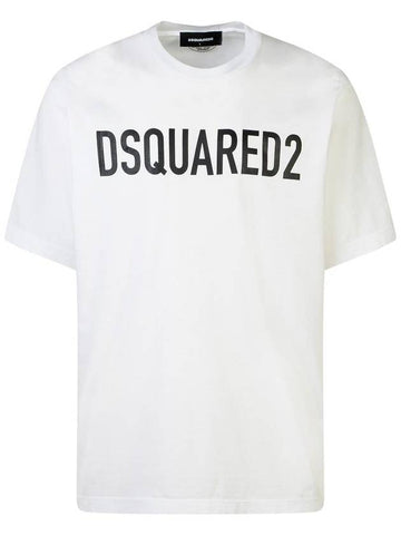 DSQUARED2 White Cotton T-Shirt - DSQUARED2 - BALAAN 1