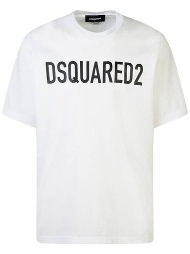 DSQUARED2 White Cotton T-Shirt - DSQUARED2 - BALAAN 1