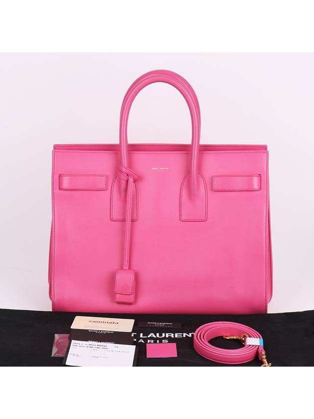 Sag de Jour hot pink small tote and shoulder bag 324823 - SAINT LAURENT - BALAAN 10