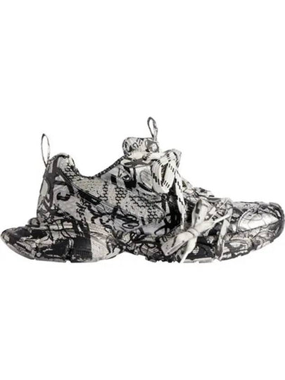 3XL Extreme Graffiti Low Top Sneakers Grey - BALENCIAGA - BALAAN 2