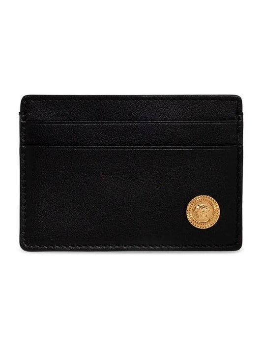 Medusa Card Wallet Black - VERSACE - BALAAN.