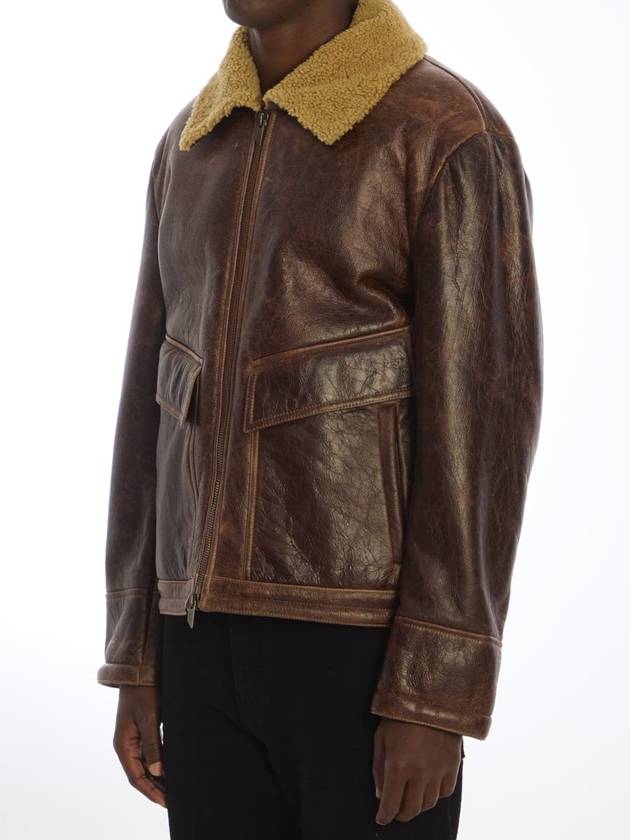 Leather Bomber Jacket - SALVATORE SANTORO - BALAAN 2