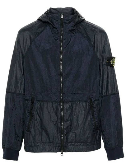 Nylon Metal Windbreaker Navy - STONE ISLAND - BALAAN 2