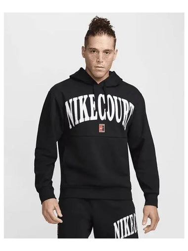 Court Heritage Men s Dry Fit Fleece Tennis Hoodie Black White Flat Pewter FQ2094 010 709033 - NIKE - BALAAN 1