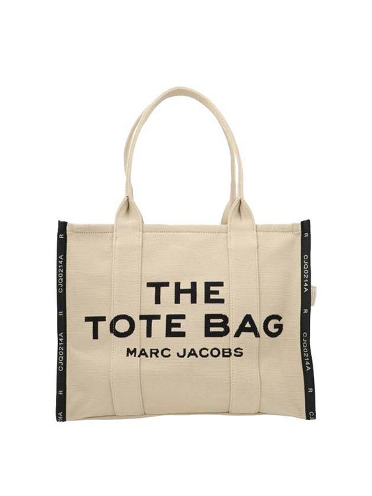 Logo Jacquard Large Tote Bag Warm Sand - MARC JACOBS - BALAAN 1