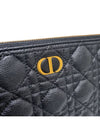 Women s S5086UWHC Caro Large Black Cannage Daily Pouch Clutch Bag Strap - DIOR - BALAAN 7