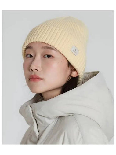 Alice Folded Beanie Light Yellow S23WUFKC61 - SNOW PEAK - BALAAN 1