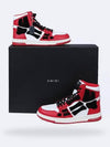 Skeleton Leather High Top Sneakers Red - AMIRI - BALAAN 10