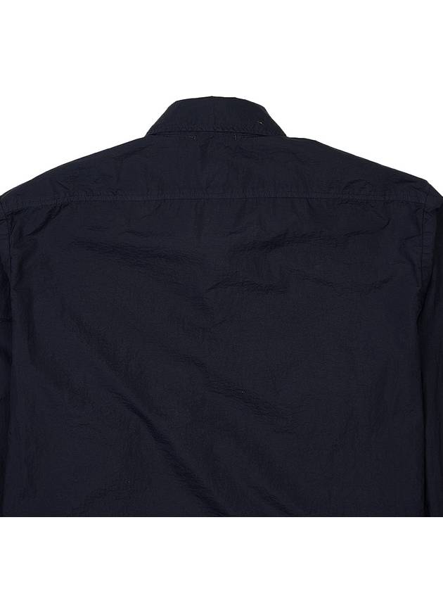 Tylon L Button Long Sleeve Shirt Navy - CP COMPANY - BALAAN 9