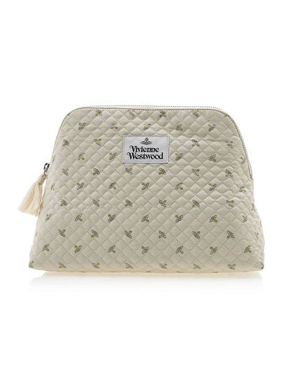 Quilted Baby ORB Wash Bag Beige - VIVIENNE WESTWOOD - BALAAN 2