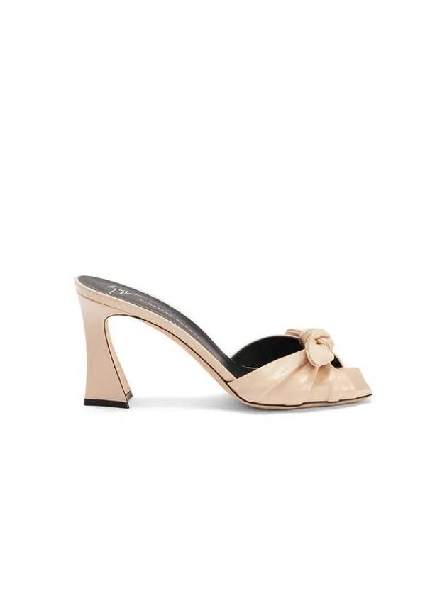 WOMEN Ribbon Detail Leather Heel Sandals Ivory - GIUSEPPE ZANOTTI - BALAAN 1