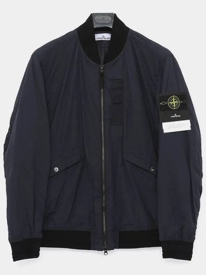 Skin Touch Nylon TC Primaloft Bomber Jacket Blue - STONE ISLAND - BALAAN 2