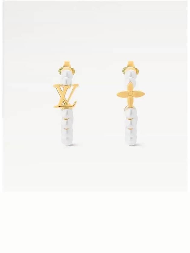 My LV Pearl Earrings Gold White - LOUIS VUITTON - BALAAN 2