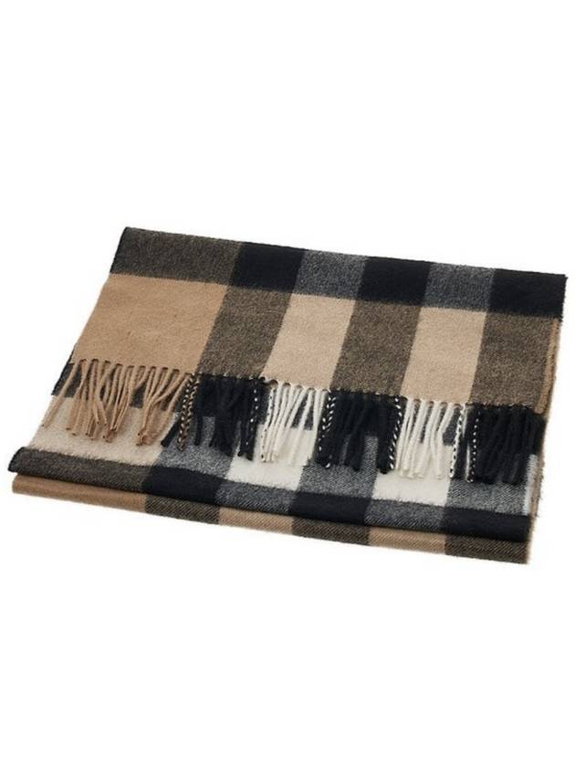 Classic Check Cashmere Muffler Beige - BURBERRY - BALAAN 3