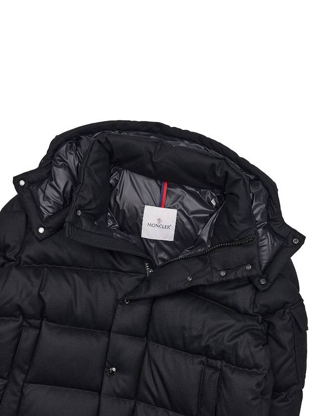 Vezere Flannel Short Padding Black - MONCLER - BALAAN 9