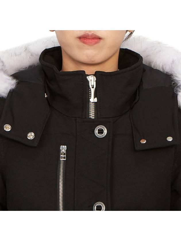 Original Threequarter Jacket White Fur Black - MOOSE KNUCKLES - BALAAN 11