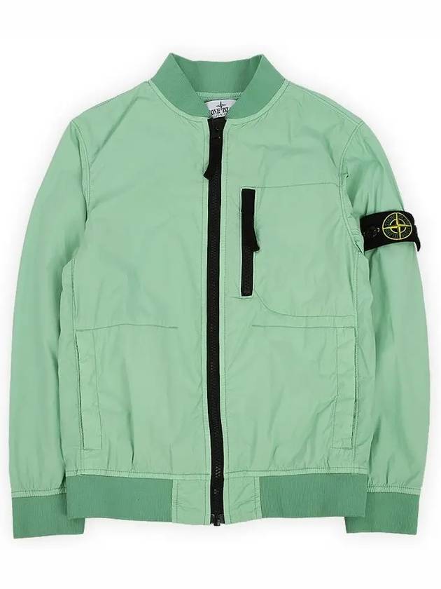 Kids Wappen Patch Bomber Jacket Mint - STONE ISLAND - BALAAN 3