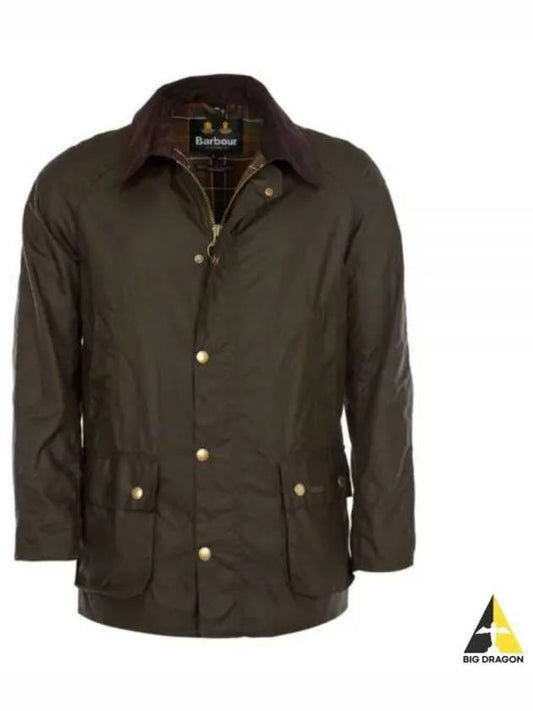 Ashby Wax Jacket Olive MWX0339 - BARBOUR - BALAAN 1
