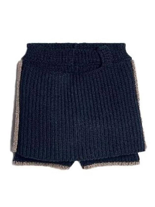 Women's La Jupe Pipa Knit H-Line Skirt Shorts Navy - JACQUEMUS - BALAAN 1