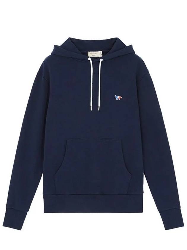 Tricolor Fox Patch Classic Hoodie Navy - MAISON KITSUNE - BALAAN 2