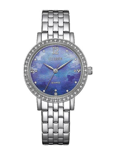 Citizen Quartz Crystal Blue Mother of Pearl Dial Ladies Watch EL3100-55N - CITIZEN - BALAAN 1